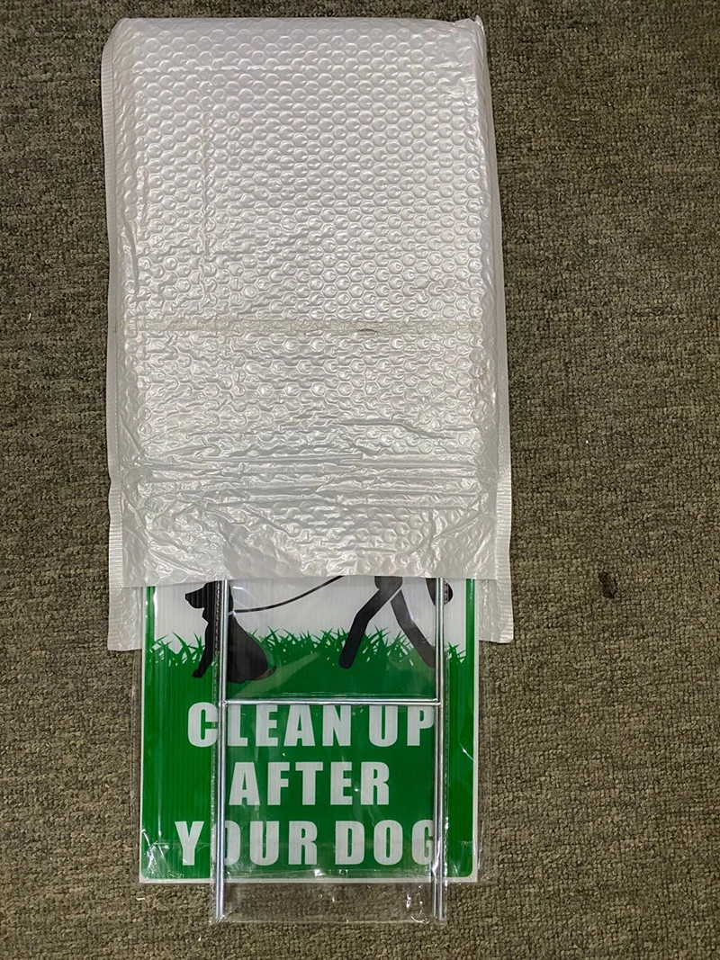 Heavy Duty Outdoor Use Custom Logo Size Double Sided Corrugated Plastic Yard Sign with Stakes