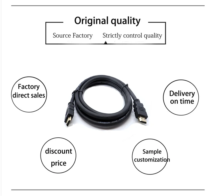 high quality USB HD Audio Video transfer cable 4k 8k HD male to male adapter converter extension cable for car TV projector