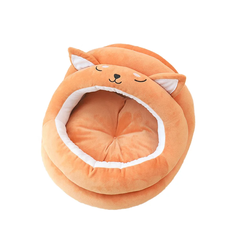 Симпатичное гнездо Shiba Inu для домашних животных теплое мягкое глубокого сна японская устойчивость к укусам маленькие собаки среднего размера Экологичная особенность