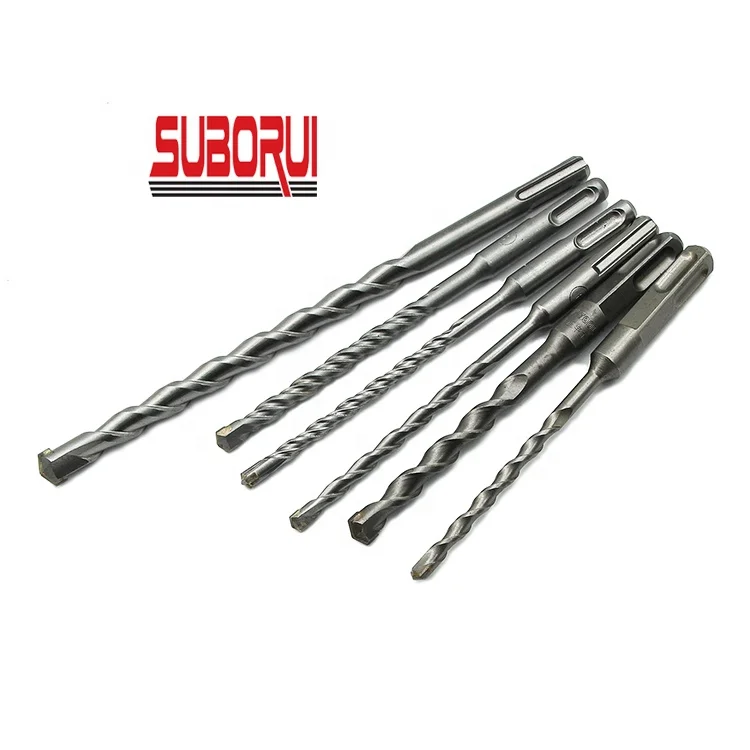 Carbide Tungsten Tipped SDS Plus Shank Hammer Masonry Drill Bit Set Size for Concrete Masonry Rock