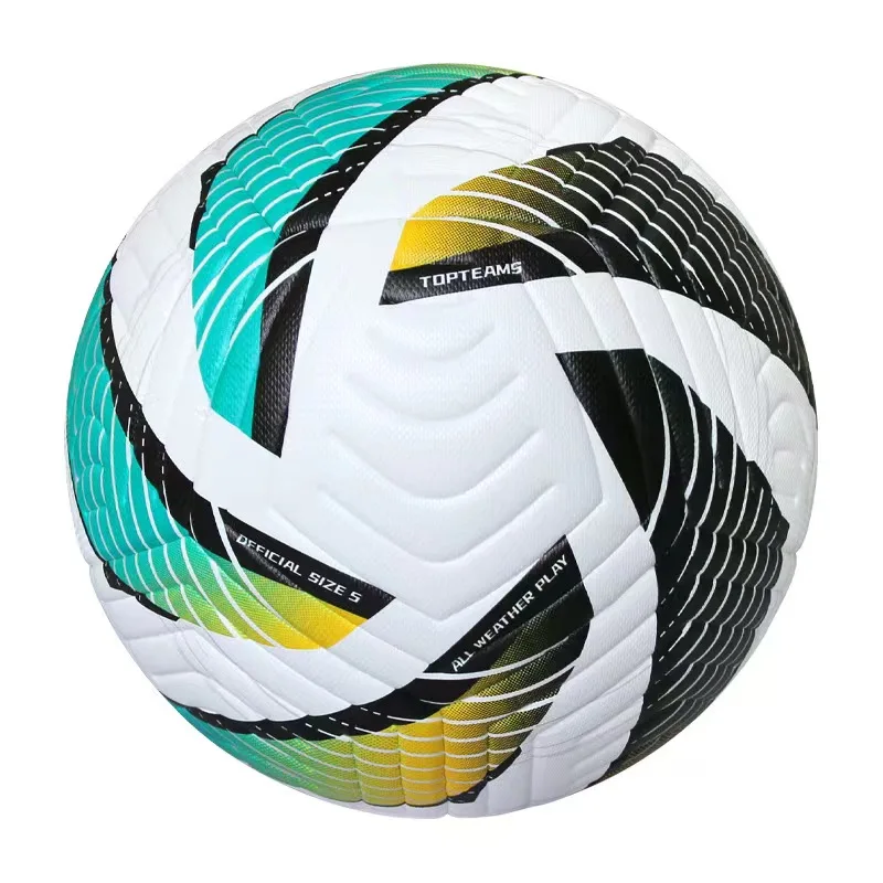 2024 Competition PU Football Hot Selling Size 5 Thermal Bonded Soccer Ball Custom PU Leather Profession Football
