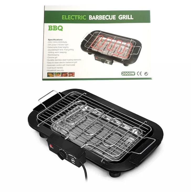 Household Use Smokeless BBQ Table Grill  Electric Barbecue Grill