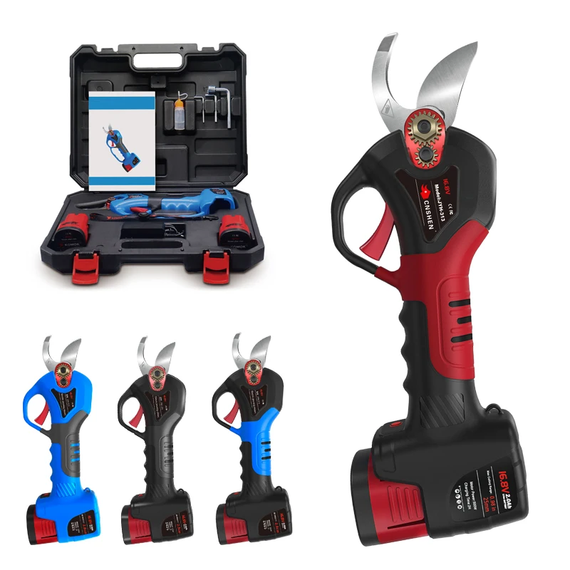 2AH Rechargeable Cordless Tree Shear Garden 16.8V Lithium Battery Electric Pruning Scissors Electric Pruner