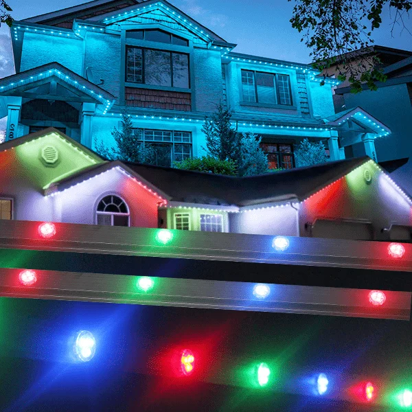 Aoying Round Light for House RGB 30mm WS2811 IP68 Exterior SMD 5050 LED Pixel Gemstone Permanent Track