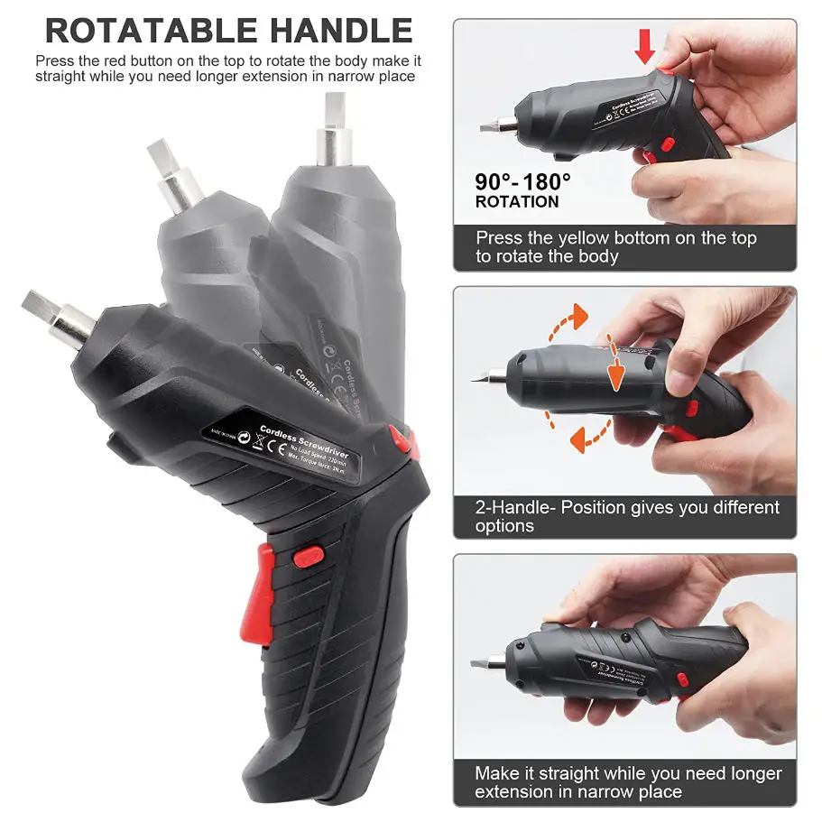 Precision 3.6v Cordless Mini Electric Screwdriver Set Torque Drill Hand Tool with Battery Power Price Competitive Brushless