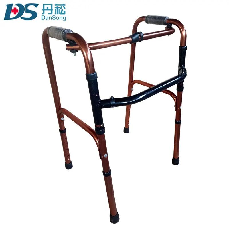 Rehabilitation Therapy Equipment Aluminum Stainless Steel Lightweight Walking Aid Rollator Walker Frame