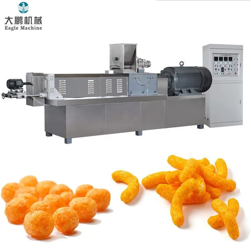 Puff roller snack food extruder screw cheese ball machines