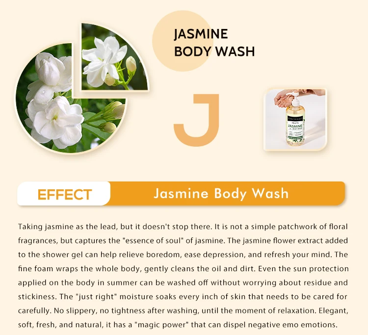 Free Sample Private Label 1L Shower Gel Improve Dark Yellow Skin Moisturizing Hydrating Tightening Scented Jasmine Body Wash Gel