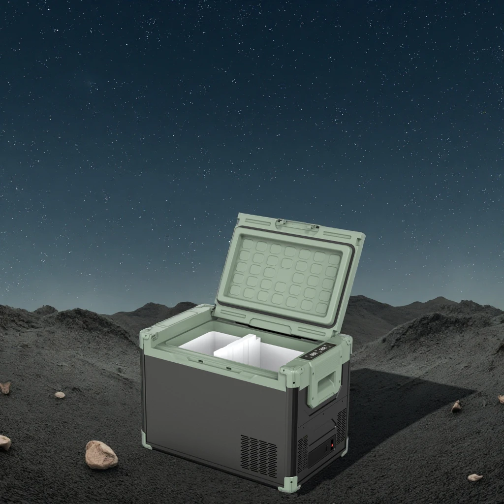 New Design Portable Truck & Car Fridge 50L 12/24 Volt Electric Compressor Refrigerator RV Application