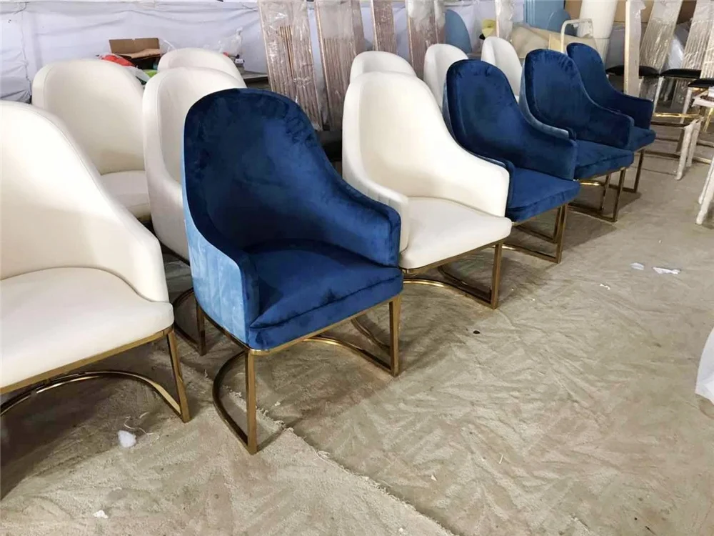 restaurant dining chairs leather minimalist design modern living room chairs furniture luxury dining chair italian velvet fabric