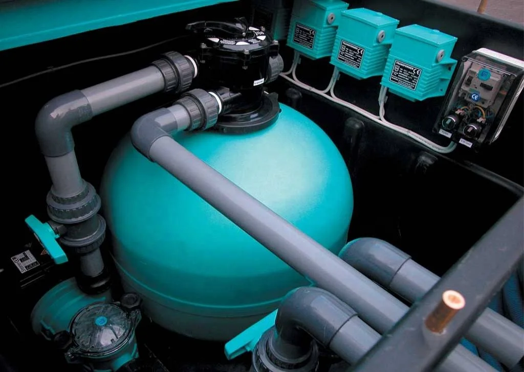 300mm swimming pool sand filter made of plastic side mounted with multiport valve filtration rate 50m3 as  filtration equipment