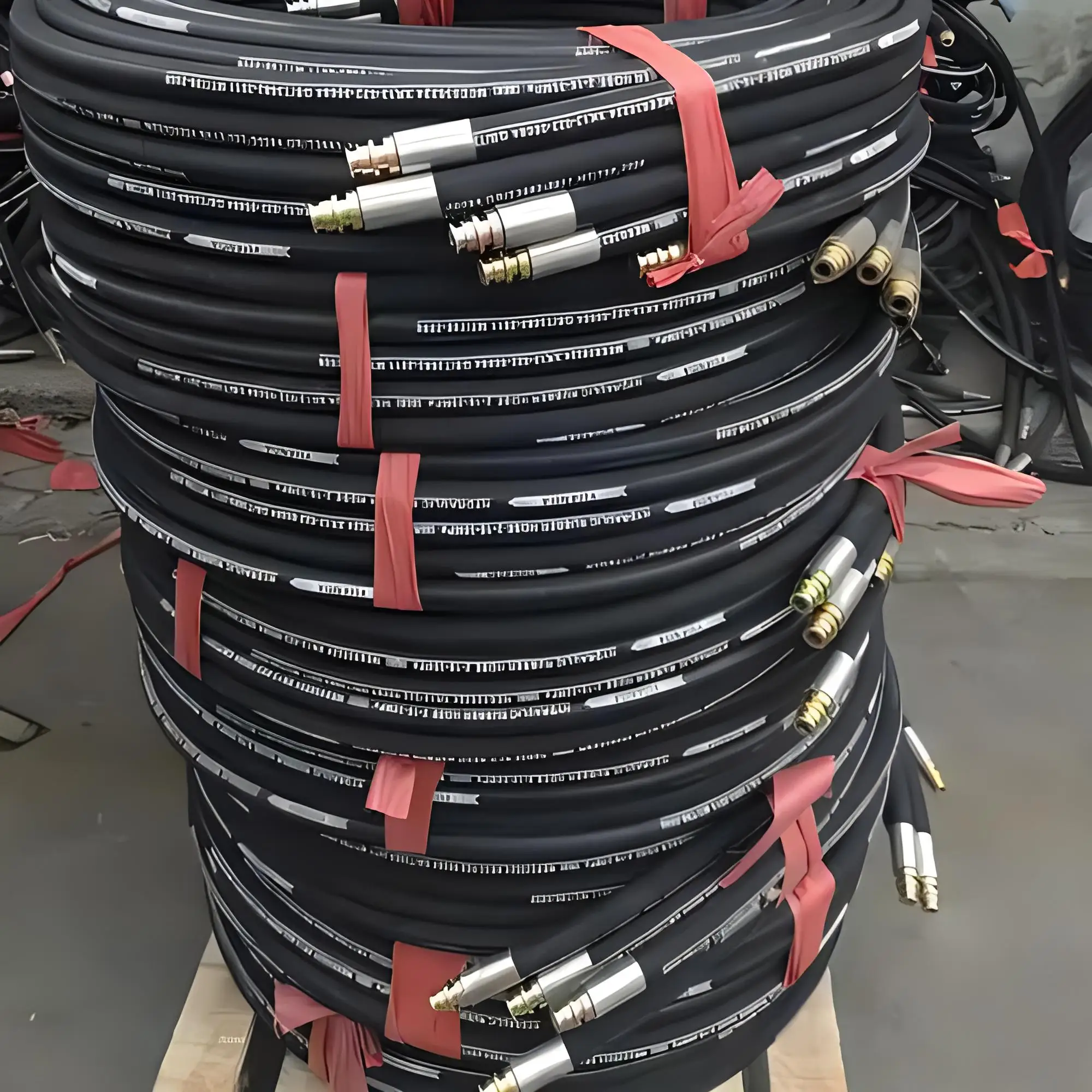 Hydraulic High Quality Flex Durable Bendy High Resistant Pressure Air Discharge Steam Industrial Rubber Hose