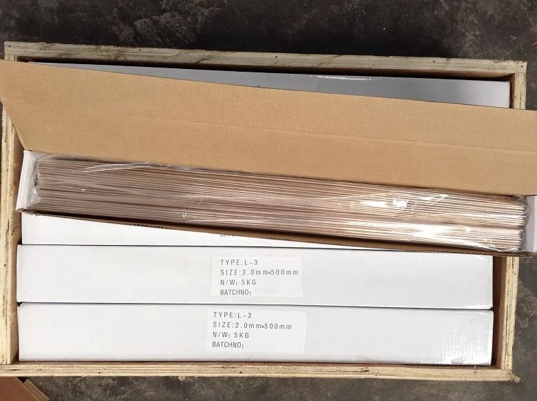 BCuP-2 Brazing Rods Dia 2.4x500mm 5kgs Phos Copper Alloy for High-Strength Joints Ideal for HVAC, Plumbing, and Metalworking