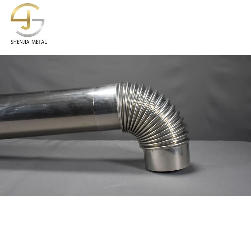 Internal and external fixed double wall-hung chimney stainless steel vent pipe length 1 m custom gas fireplace accessories