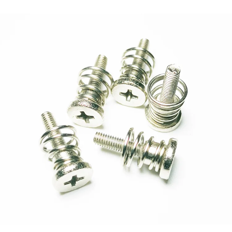 Custom size CPU Spring Loaded Heat Sink Screws for Computer Case Combined Spring screws