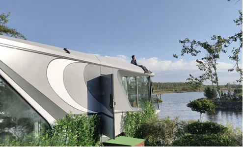 Sinova S55 Space Capsule Rooms prefab camping resort house luxury Hotels Container Homes big capsule house Expandable house