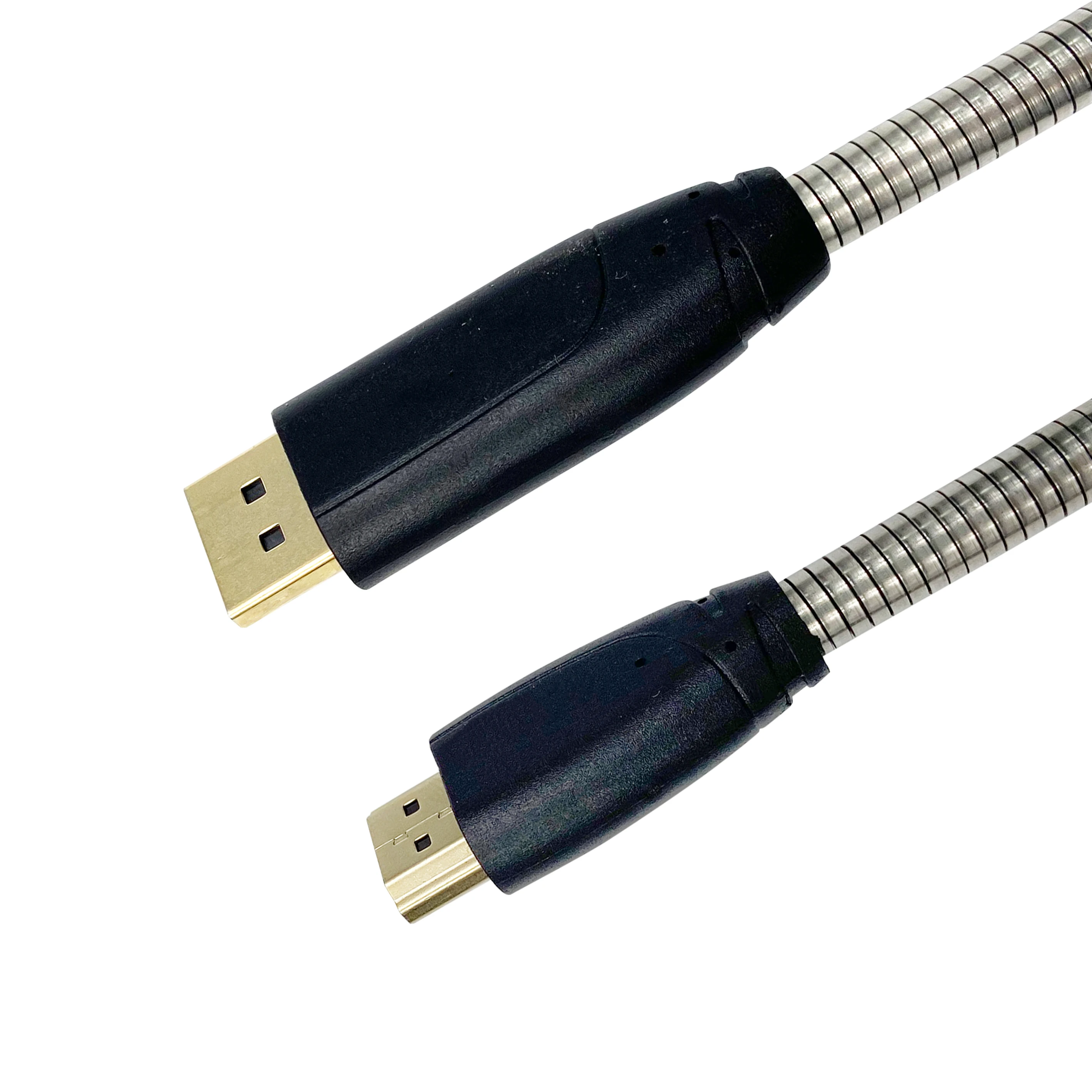 Gaming 4K DisplayPort to HDMI Audio Video Cable 24K gold-plated Male Connectors