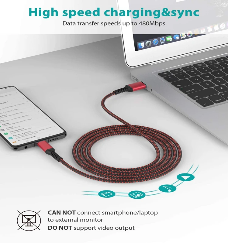 Android Accessories Flex 2020 Usb Low Price Portable Phone Mobile 3a Fast Usb-c Cable In Data Cables