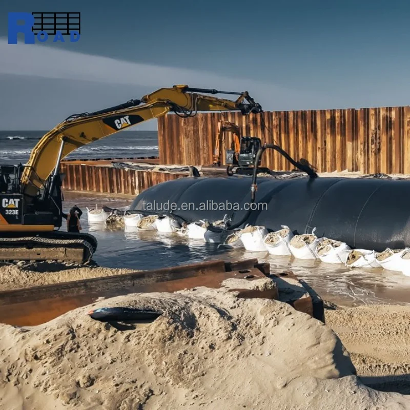 High Strength Dewatering Geotextile Tube Geobag PP PET Geotube For Silt Filter Sand Filter Coastal Berm