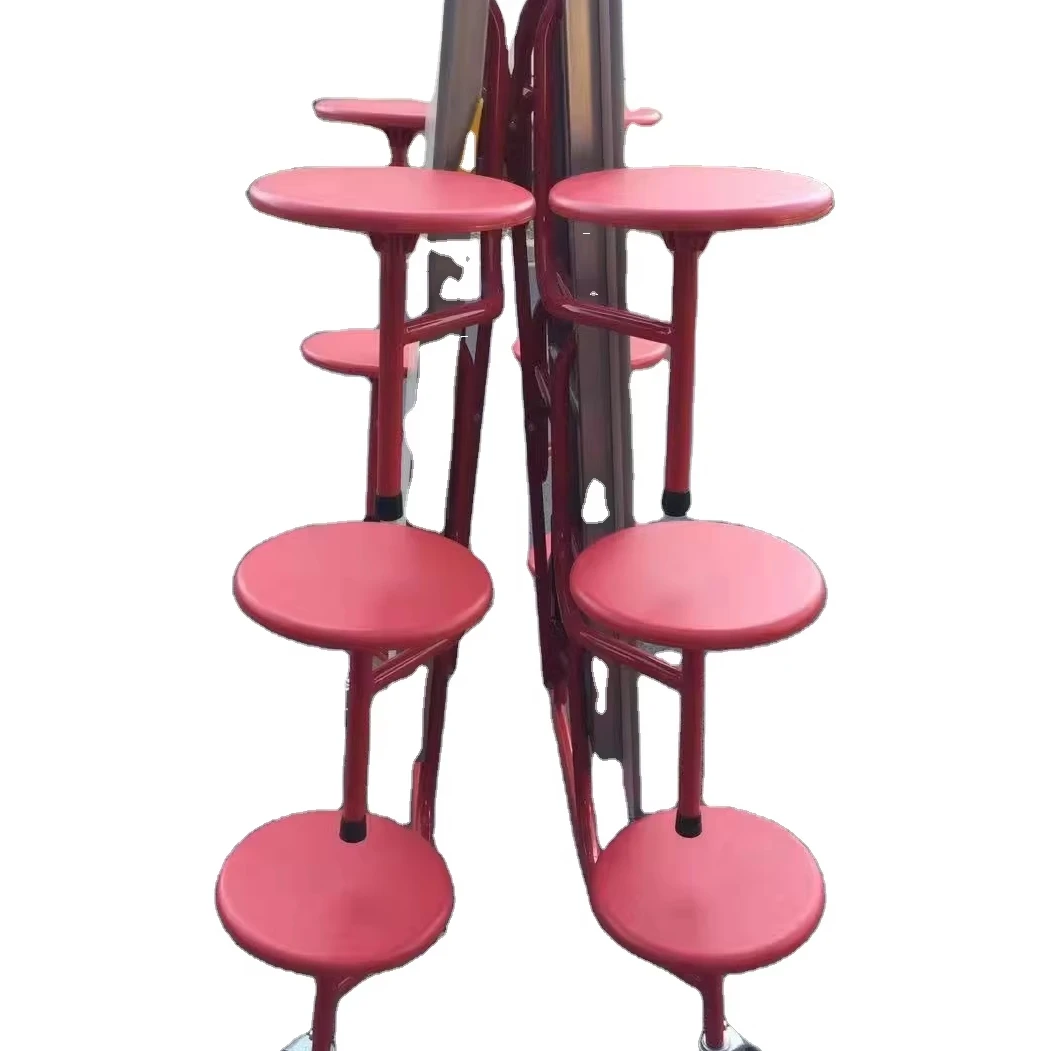 Plastic 12 Seat Garden Folding Dining Cafeteria Tables And Chair Set Steel School Dining Hall Canteen Table And Chair