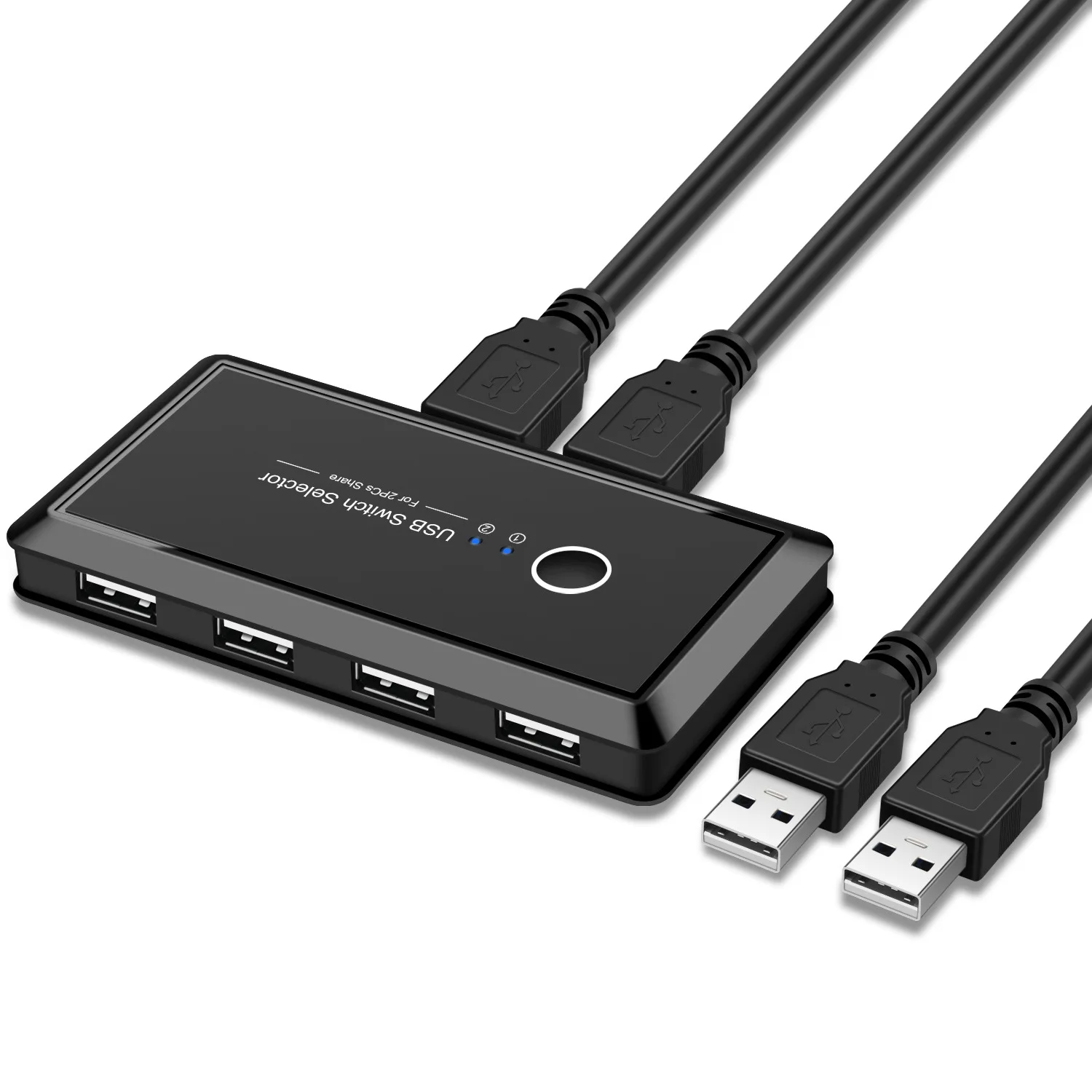 USB Switch Selector 4 Port USB 2.0 Sharing Switcher For PC Scanner Printer