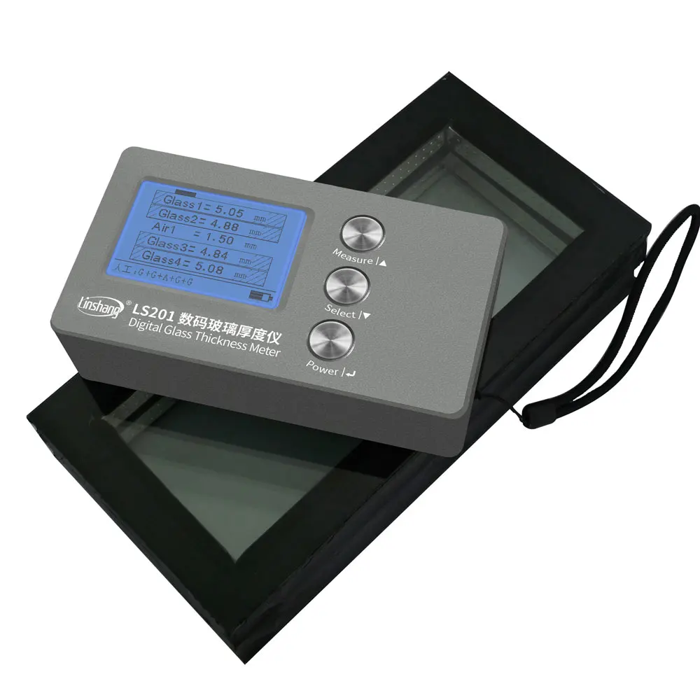 Linshang LS201 digital glass thickness meter laser glass thickness gauge glass thickness gauge suppliers
