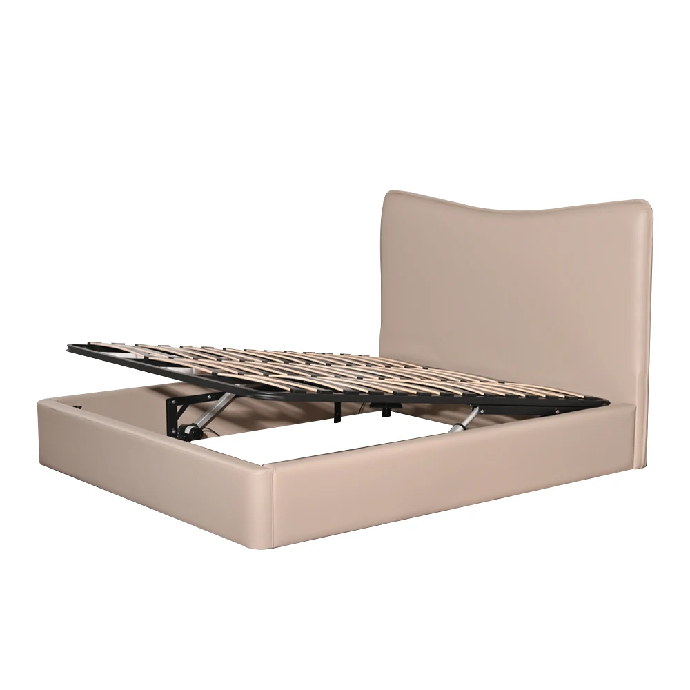Electric Lift Mechanism Bedroom Set King Bed Frame with Storage