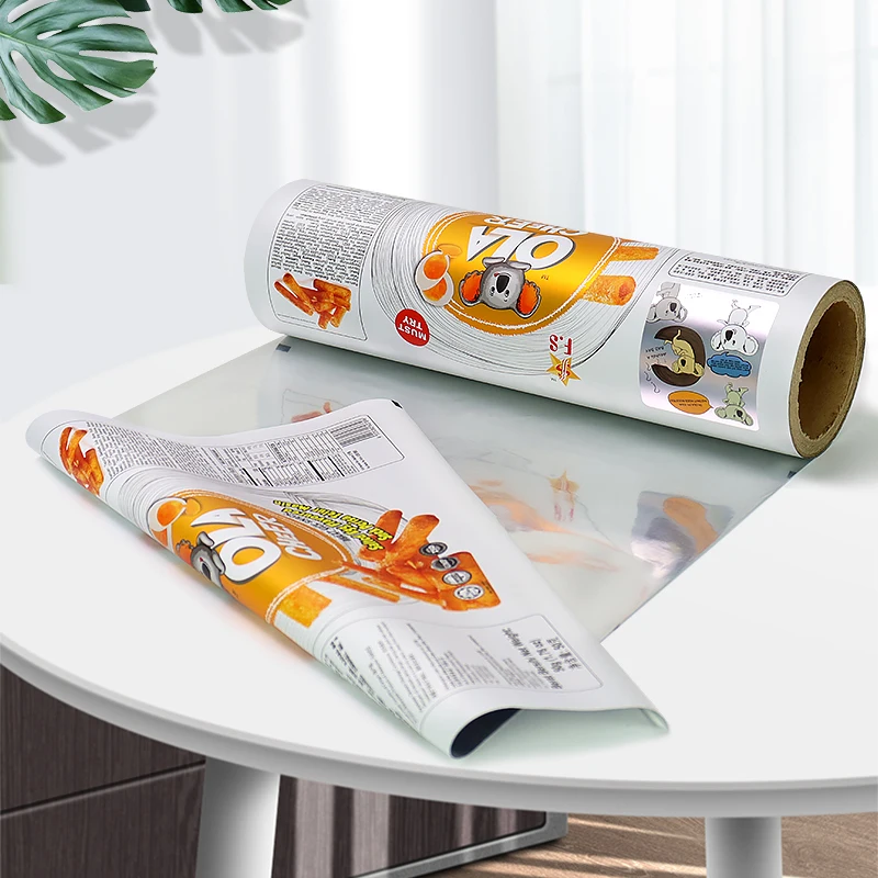 Factory wholesale Customized Matt material & VMPET wheat rice snack roll film