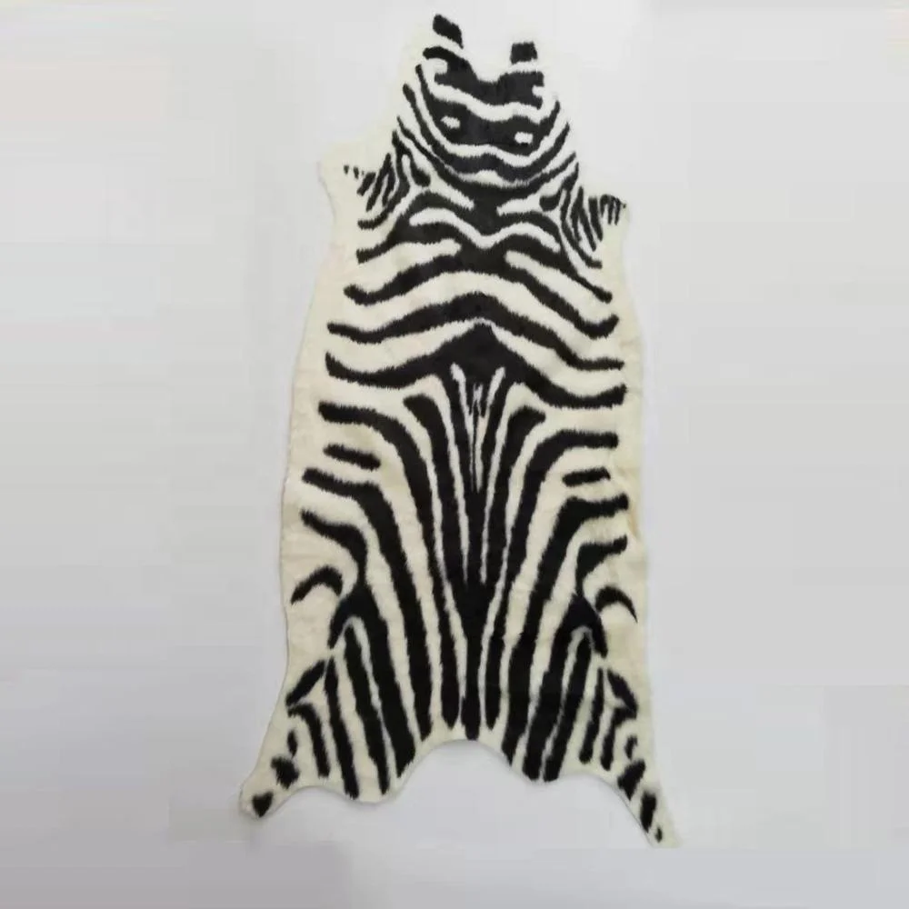 Wholesale Ready Stock Animal Skin Faux Fur Cow Rug Household Printed Cowhide Rug Prayer Rug