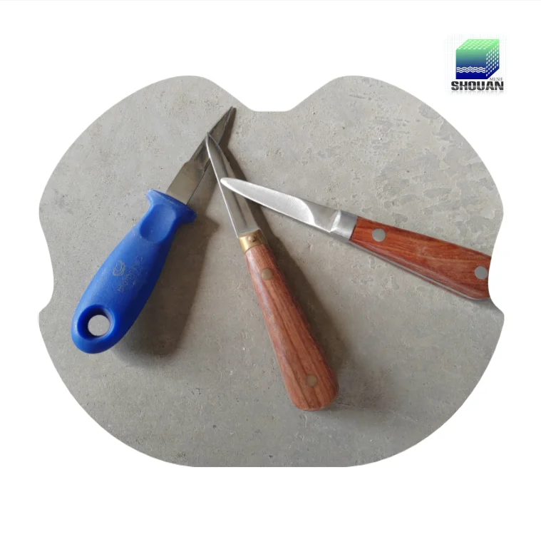 Seafood market hot selling  oysters knife with  handle and rubber handle