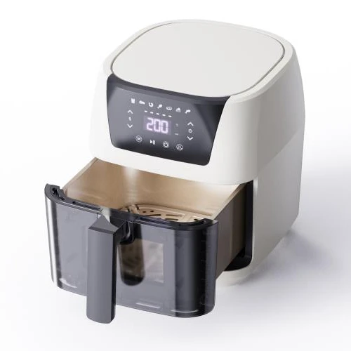 Household 8l smart air fryer healthy multifunction touch screen visible air frier fryers