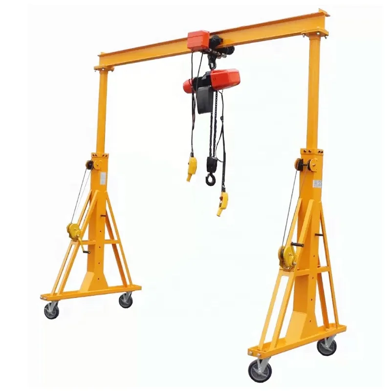 Aluminium Mini Portable Mobile Gantry Crane 1 Ton 2 Ton 3 Ton 5 Ton 7.5 Ton 10 Ton for Sale