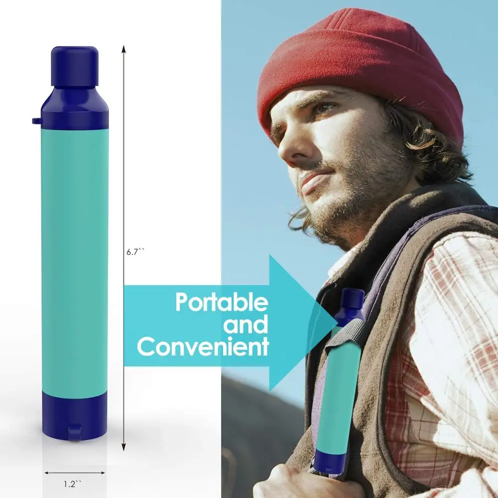 Mini Bottle Water Filter Outdoor Filtration System Portable