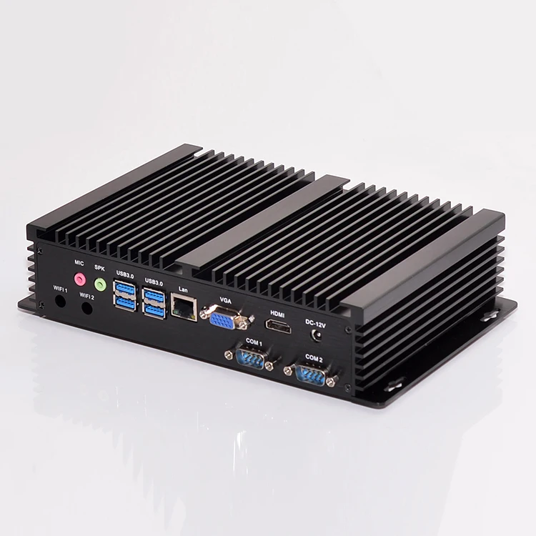 Fanless Industrial Mini PC Core I3 7020U Small Personal Computer 4K Mini PC Computer Hardware Software Win10 Linux DDR4 RAM WiFi