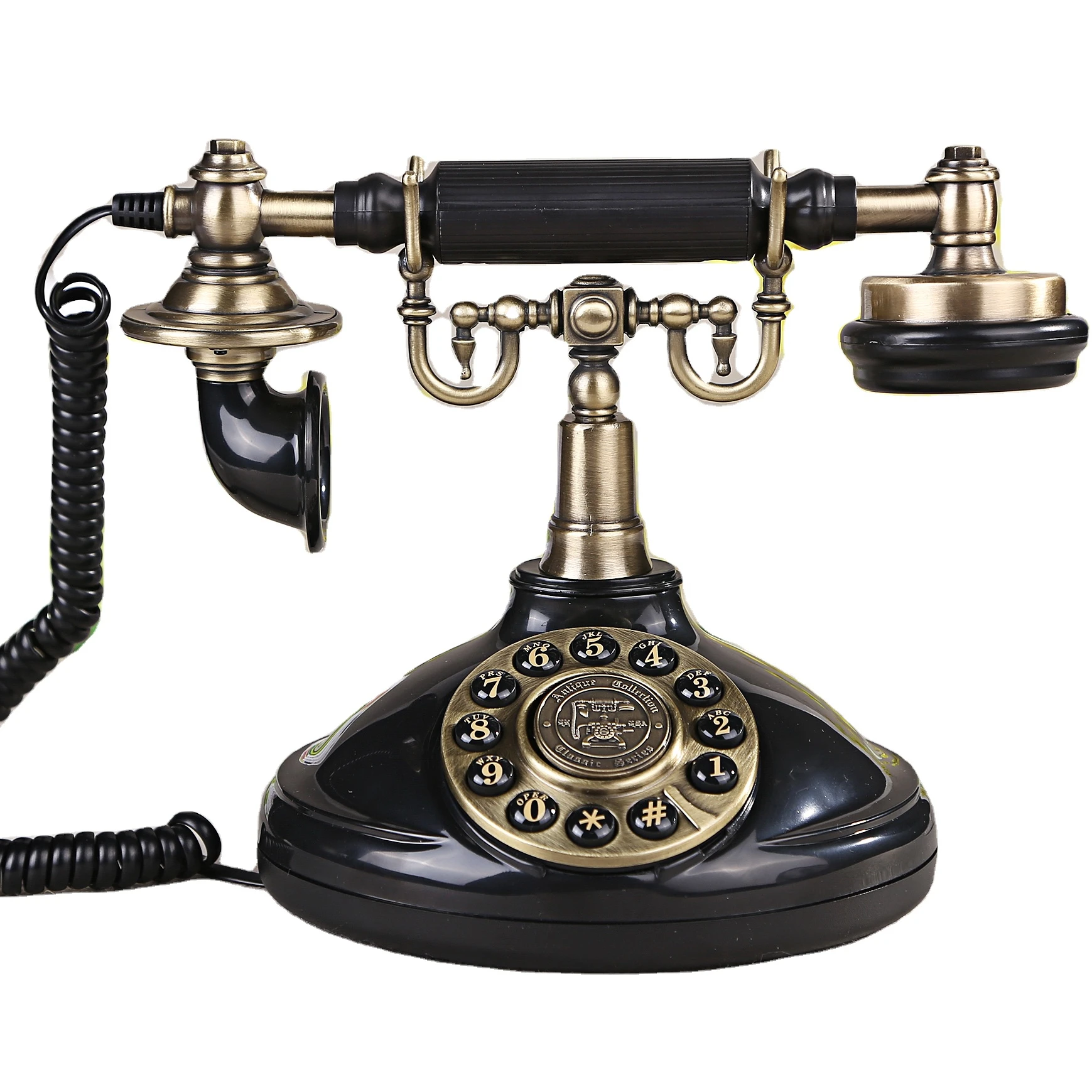 Старинный телефон 1920 TN с кнопочной кнопкой старомодный телефон