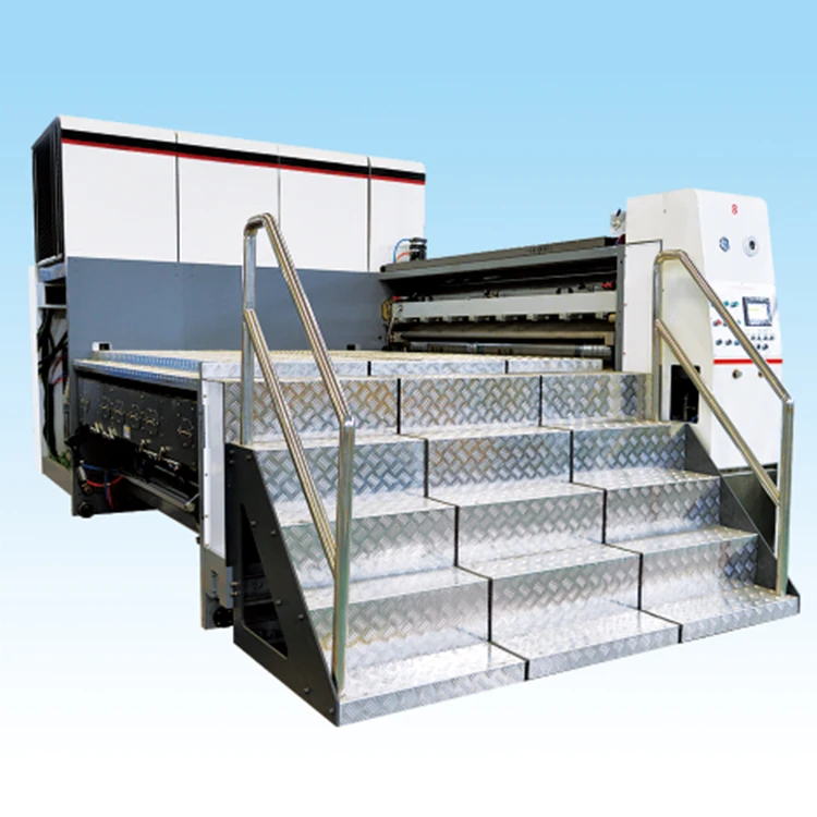 Carton Box Packing Corrugated Cardboard Rotary Die Cutting Machine flexo printing pizza box machine