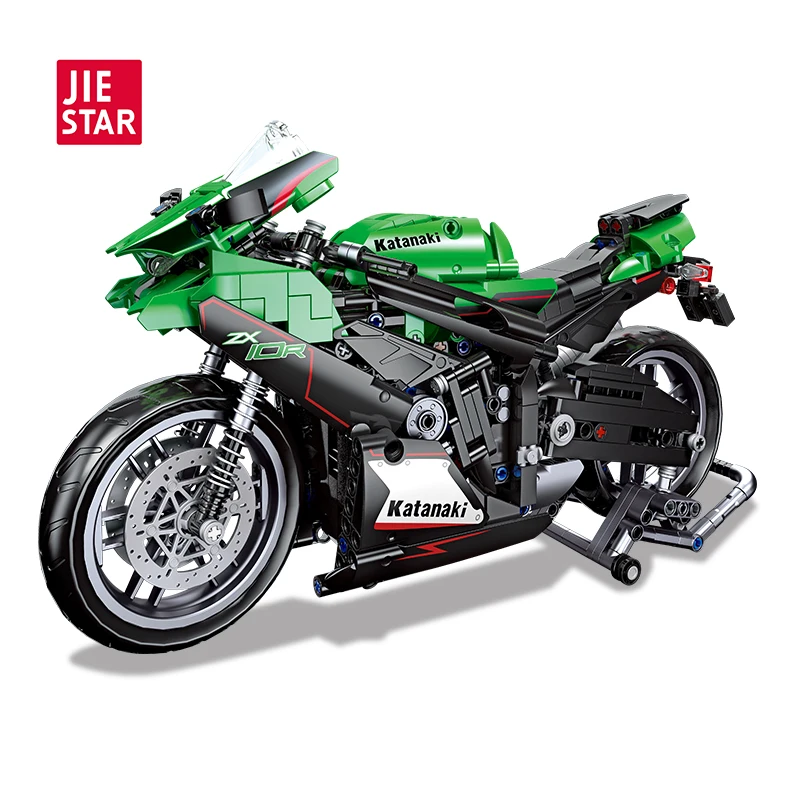 Игрушка JIESTAR 867 шт. ZX-10R игрушка-ниндзя модель мотоцикла украшение для дома Детский конструктор набор строительных блоков