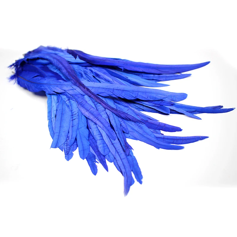 Hot Sale High Quality Dyed Rooster Tail Feather Plumas de Gallo