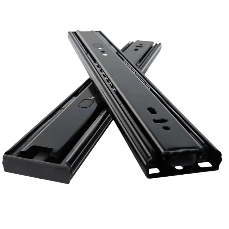 Sliding Cabinet Drawer 45Mm Full Extension Cabinet Furniture Slides Telescopic Rail Soft Close Drawer Slide Hardware