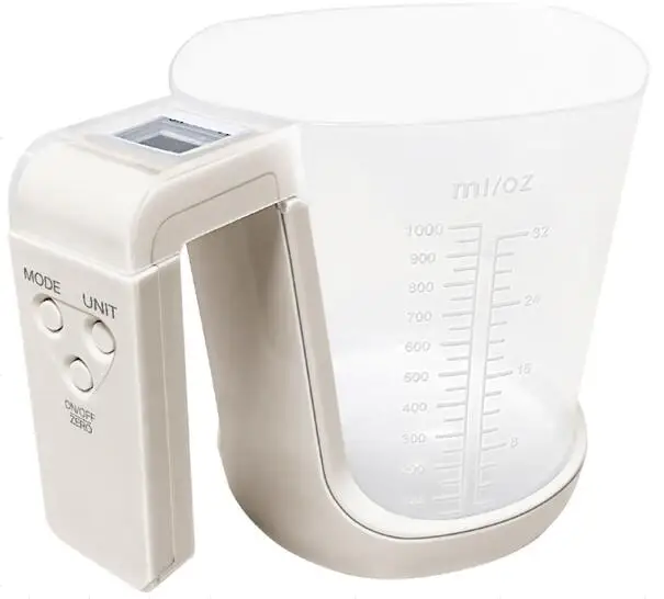 Wholesale Digital  kitchen scale with 1000 ml transparent bowl milk food and liquid weighing scale with handles