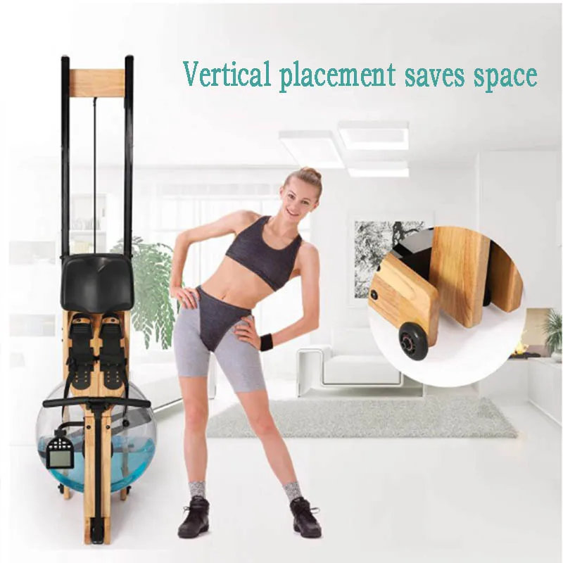 Haoyo wood water rower abs/arms/back trainer  row machine rowing machine