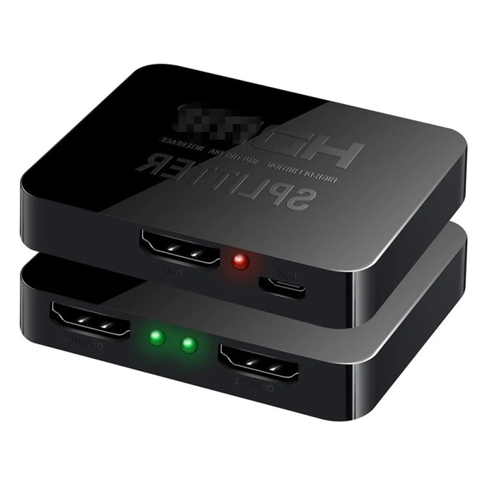 HDTV splitter 1 in 2 out switcher frequency division used for notebook monitor multi-screen simultaneous display