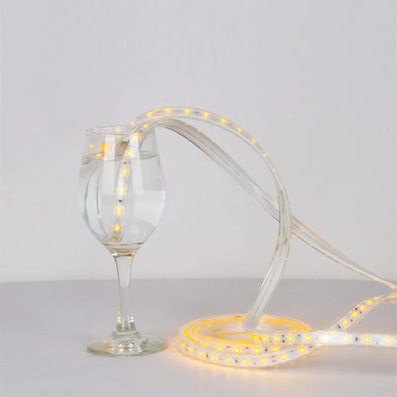 Solar LED Strip Lights Bright White Low Volt Waterproof Outdoor Camping Strip Light