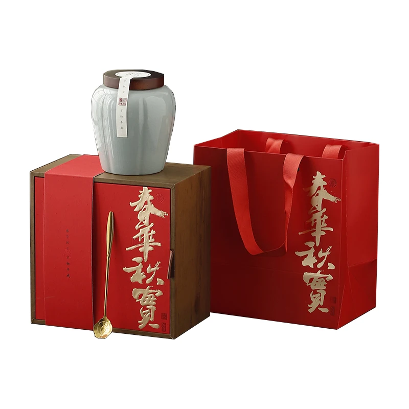 Custom Luxury Gift Wooden Box Packaging For Ceramic Tea Set Custom Cups Ceramic Cup Cheap Bulk Ceramics Mug For Wood Gift Box