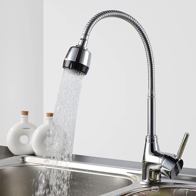 Factory  Price 2 Modes Spray Kitchen Sink Faucet Hot And Cold Mixer Water Tap Universal Swivel Kitchen  Faucet