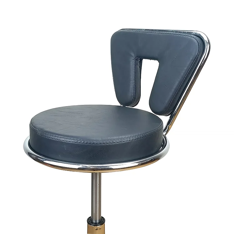 Modern Adjustable High Back Bar Stool Leather Barstool Swivel Counter Height Tall Barstool Bar Chairs Stool With Back