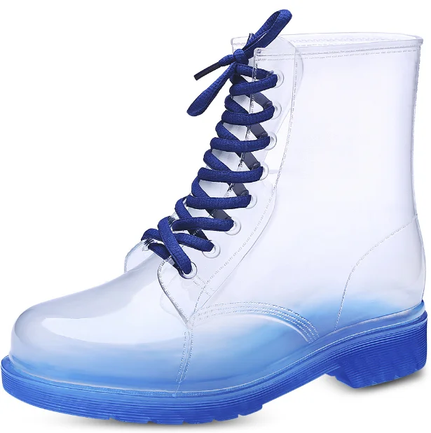 
Women Waterproof Fashion Boots PVC Shoes Silicone Wholesale Rainy Boots 