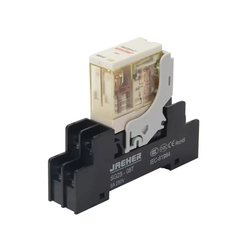 ELEWIND ORJ2SL 2Set Intermediate relay small electromagnetic power  relay 12A With light