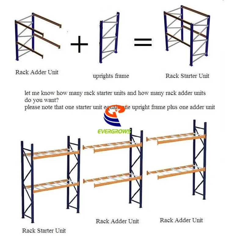 Yongwang Adjustable Flexible Steel Shelf Shelving Pallet Racking Roll Forming Machine Heavy Duty Pallet Racking Beam Rack