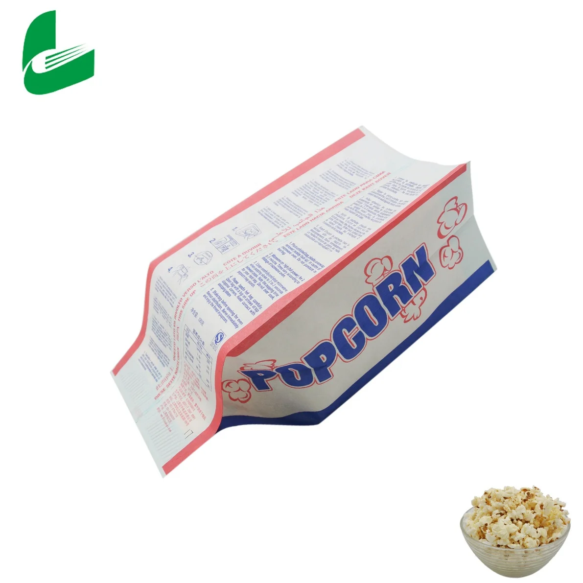 Microwave cook scientific name packaging canned popcorn paper bags